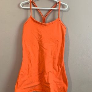 COPY - Lululemon neon orange tank top with built …